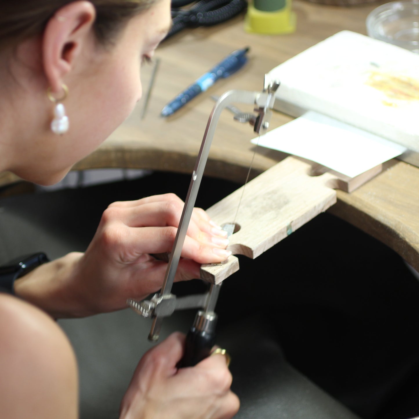 Group Workshop: silver ring with textures and stamps