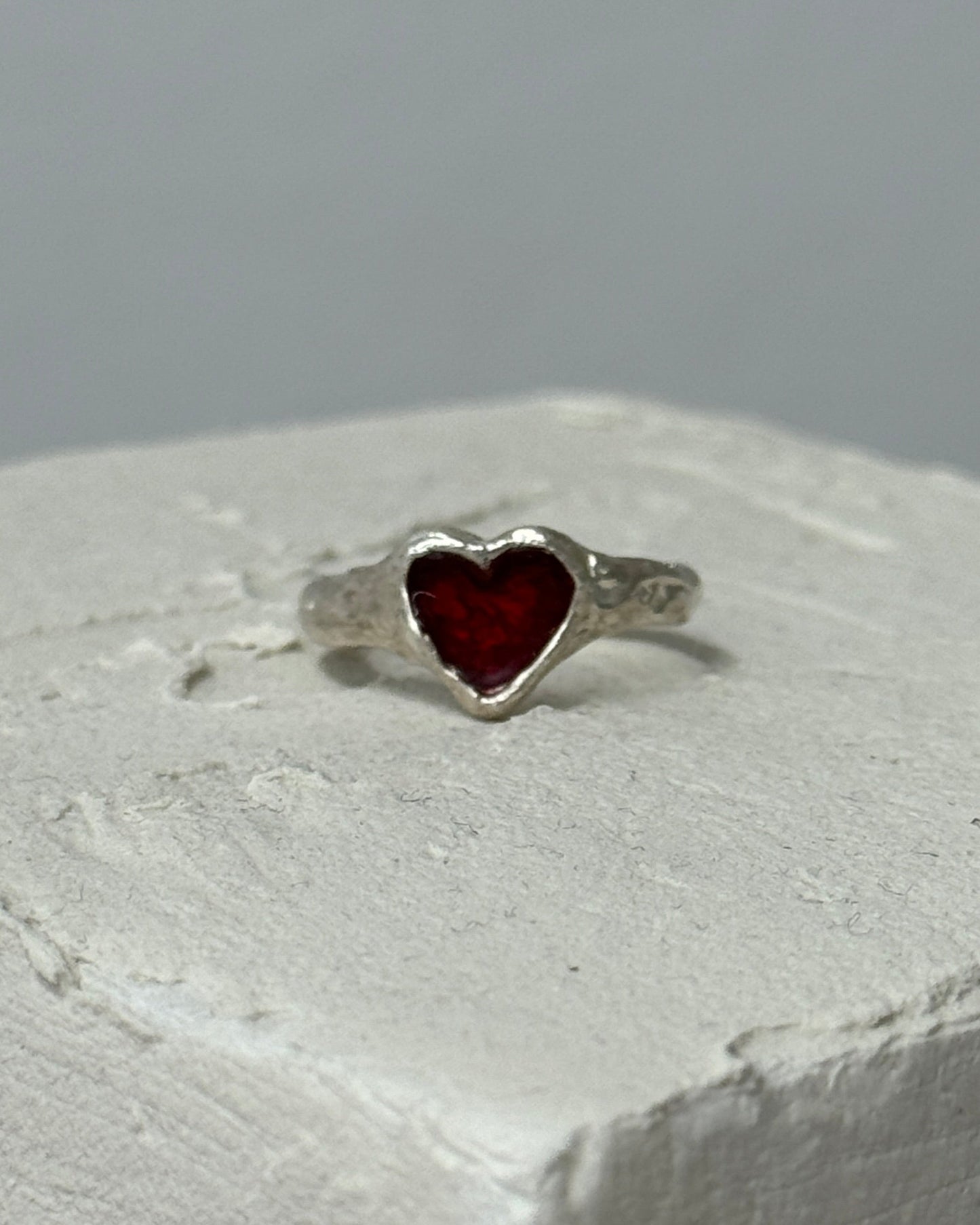 Red heart ring