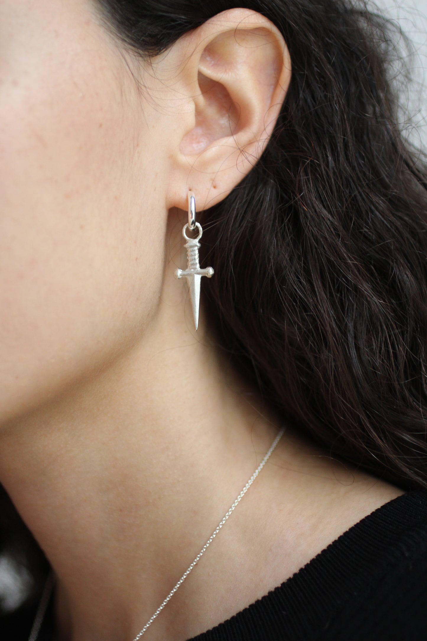 Dagger mono earring
