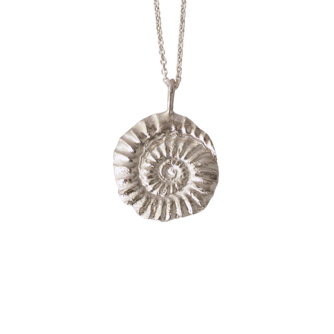 Ammonite shell pendant